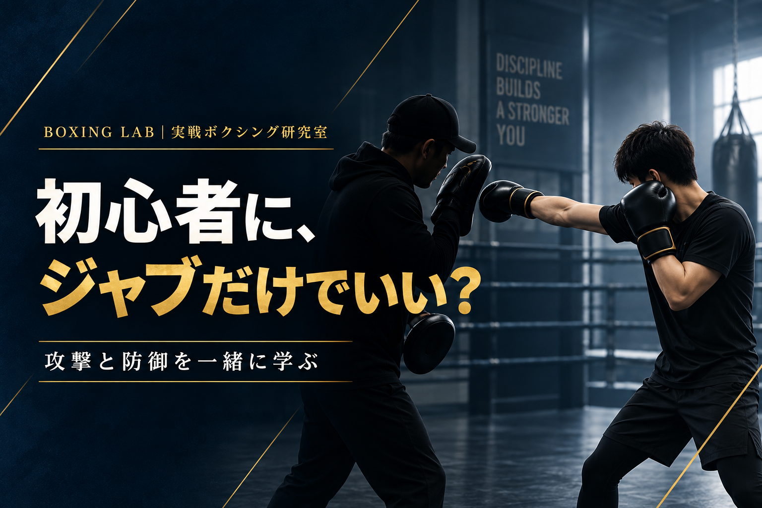 ボクシング初心者に「ジャブだけ」を教えなかった理由|初回90分の指導設計
