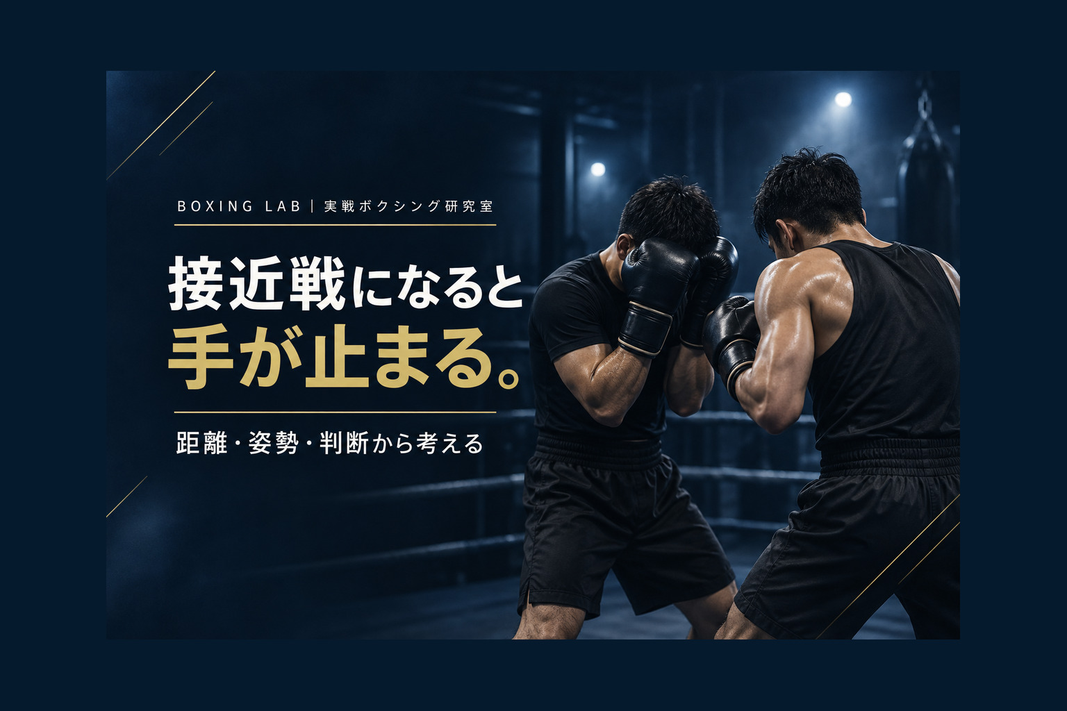 ボクシングで接近戦になると手が止まるのはなぜ？近距離で固まる5つの原因
