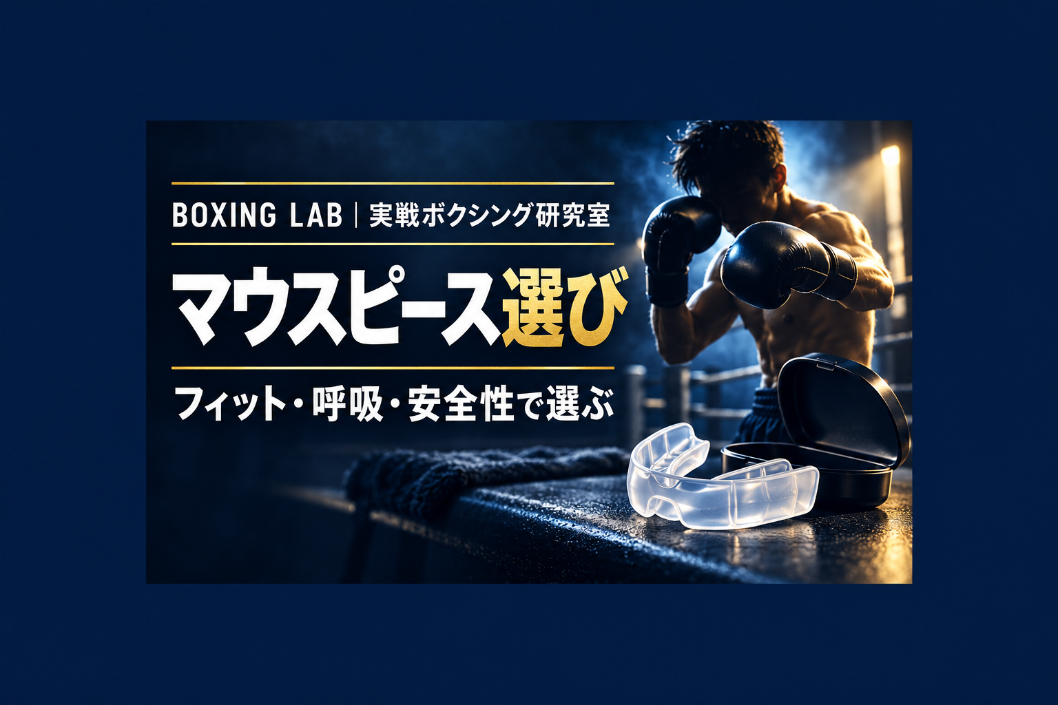 ボクシングのマウスピースは市販でいい？初心者が失敗しない選び方と合わない時の判断