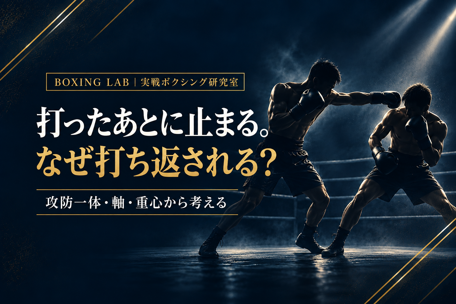 パンチを打ったあとに止まって打ち返される｜ボクシングの打ち終わりで崩れる5つの原因