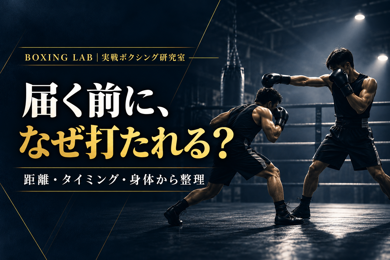 自分のパンチが届く前に相手に打たれる原因を解説する記事のアイキャッチ